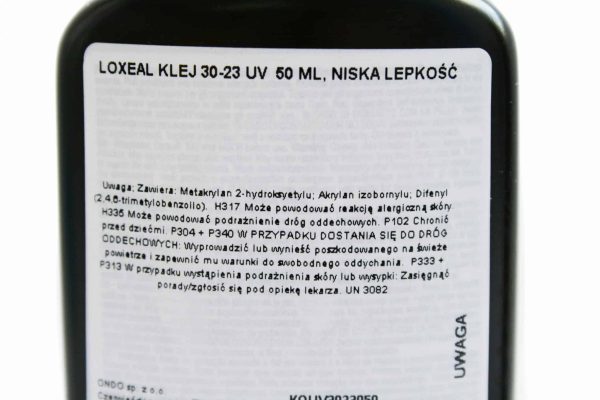 Lim Loxeal UV 30-23 LAVVISKOSITET, 50 ml - Bilde 3