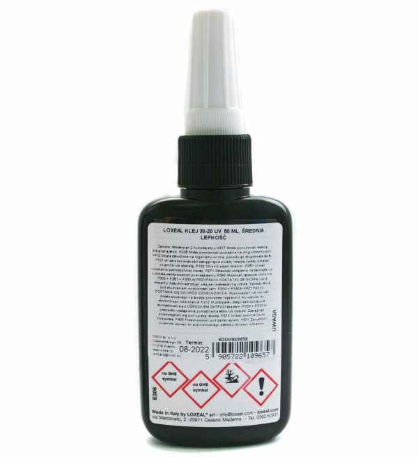 Lim Loxeal UV 30-20 MIDDELVISKOSITET, 50 ml - Bilde 2