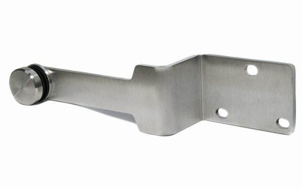 Vinkel med glassadapter Ø 40mm, AISI 304, SATIN - Bilde 4