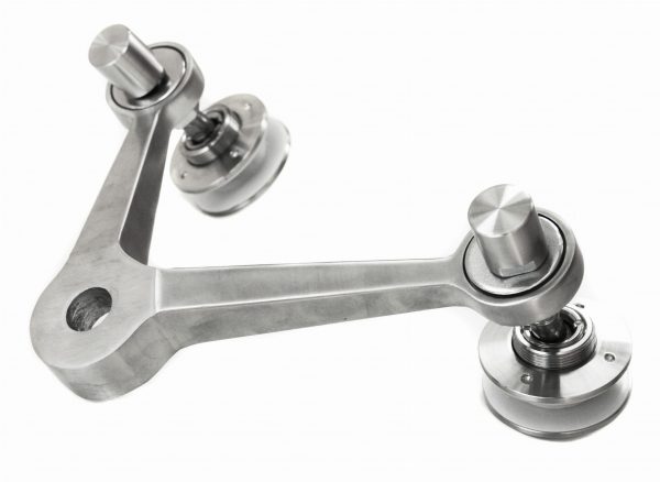 Spider glassadapter toveis 90°, AISI 316, SATIN - Bilde 5