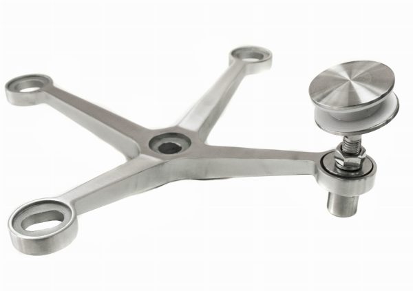 Spider glassadapter fireveis, AISI 316, SATIN - Bilde 4