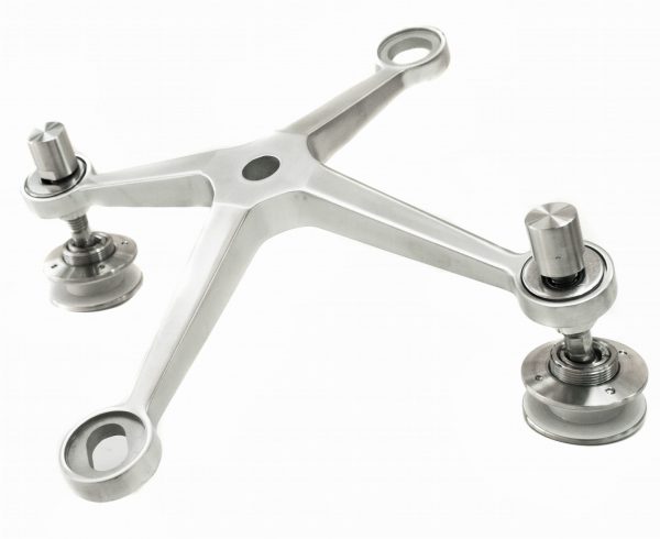 Spider glassadapter fireveis, AISI 316, SATIN - Bilde 5