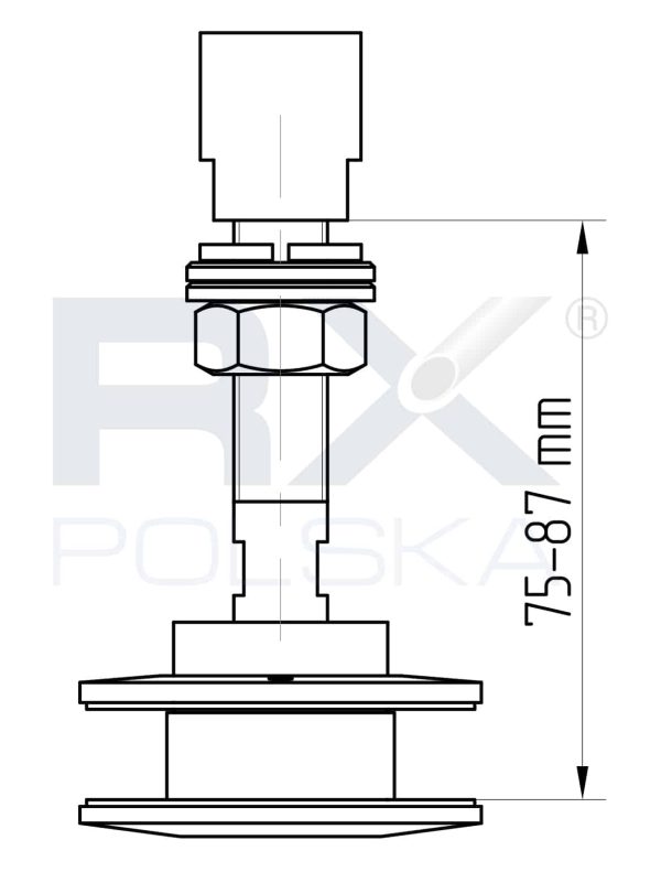 Glassholder SP 60mm, AISI 316, SATIN - Bilde 5