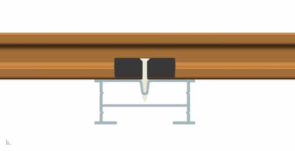 Karoapp K-AL aluminiumsbjelke 300 cm for montering på pidestall, perfekt for kompositt terrassebord - Bilde 4
