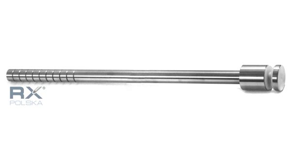 Glassholder Portfenetr Ø 30mm med stang 16x320mm, AISI 304, SATIN - Bilde 3