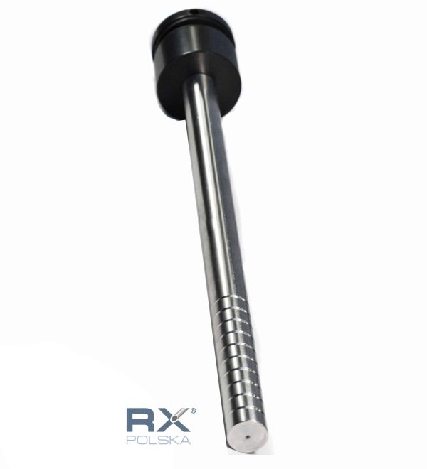 Glassholder Portfenetr Ø 50mm med stang fi 20x320mm, SVART - Bilde 5