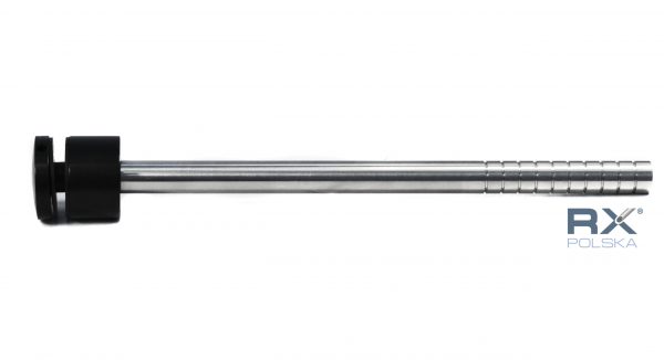 Glassholder Portfenetr Ø 50mm med stang fi 20x320mm, SVART - Bilde 3
