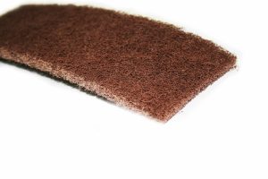 Fiberduk for sliping av rustfritt stål