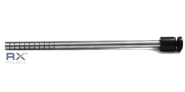 Glassholder Portfenetr Ø 30mm med stang 16x320mm, AISI 304, RALL9005 - Bilde 3