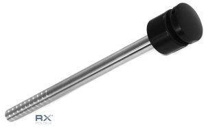 Glassholder Portfenetr Ø 50mm med stang fi 20x320mm, SVART