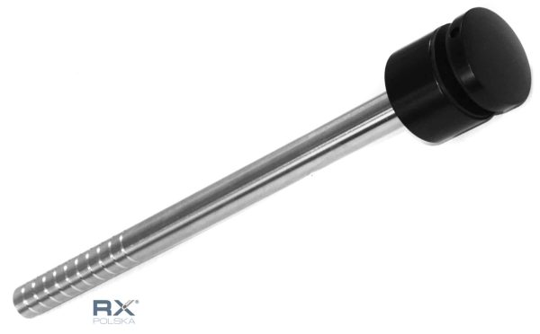 Glassholder Portfenetr Ø 50mm med stang fi 20x320mm, SVART