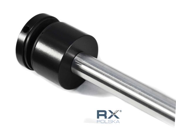 Glassholder Portfenetr Ø 50mm med stang fi 20x320mm, SVART - Bilde 6