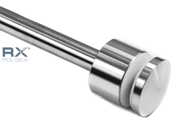 Glassholder Portfenetr Ø 50mm med stang 20x320mm, AISI 304, SATIN - Bilde 6