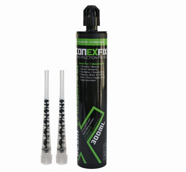 Universal kjemikalieanker 300ml + 2 stk. blandedyse